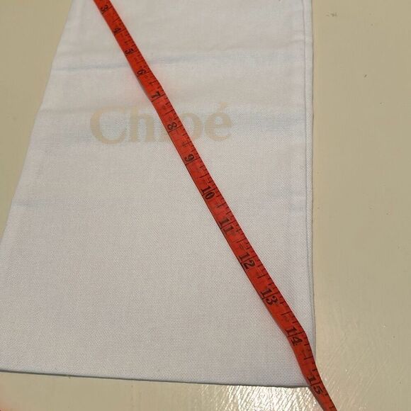 Chloe Drawstring Top Dust Cover Small White With Logo Travel Storage Bag - Picture 4 of 5